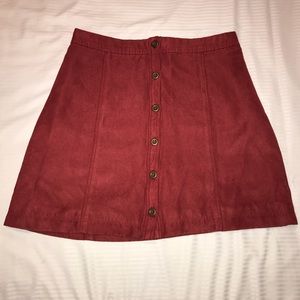 Suede Skirt